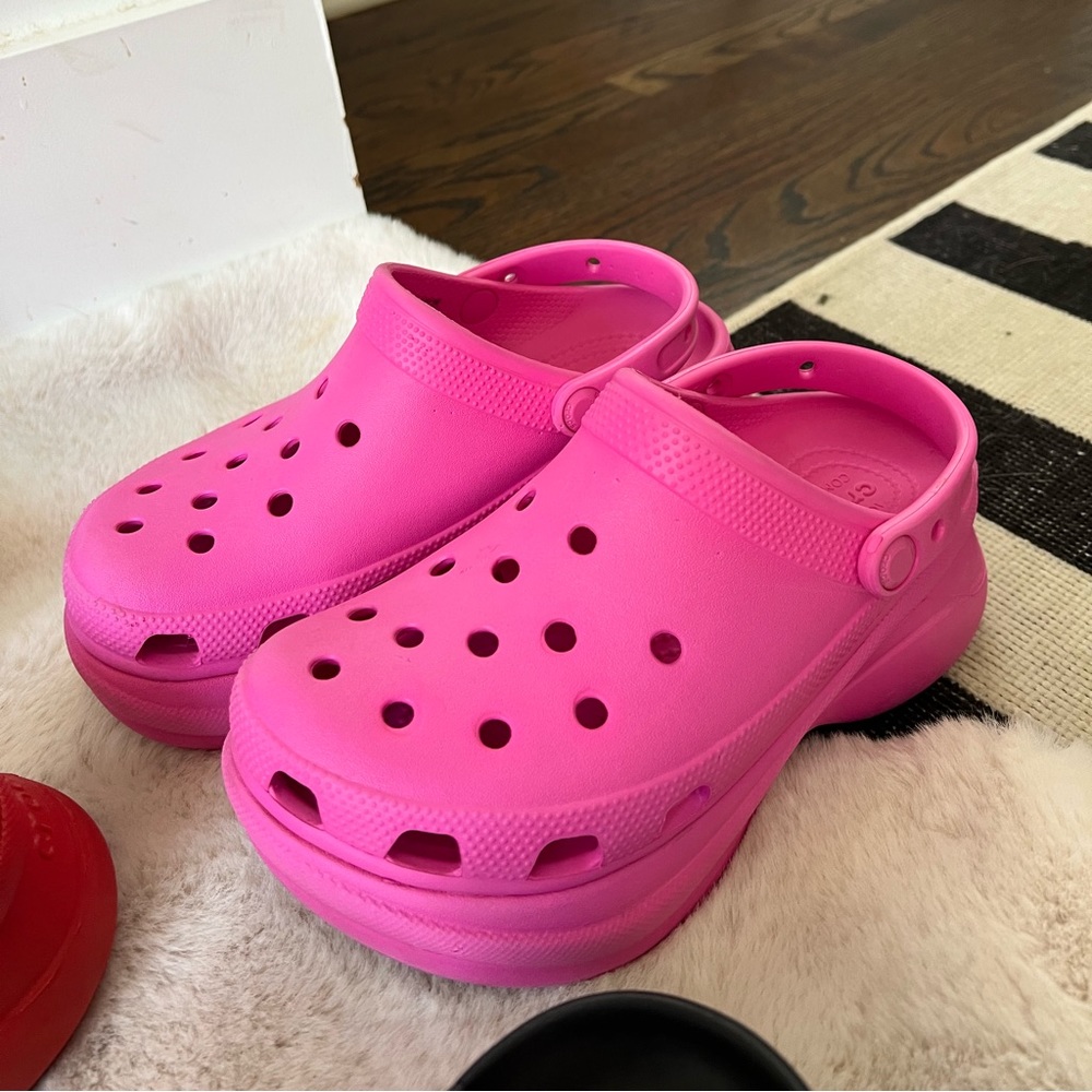 Electric Pink Crocs Classic Bae Clog